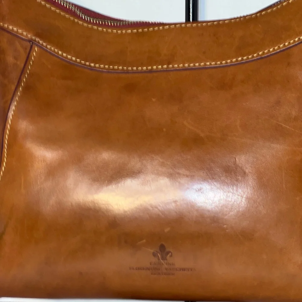 Vintage Dooney & Bourke 1975 Tan Leather Hobo Bag     RARE! - Picture 5 of 16